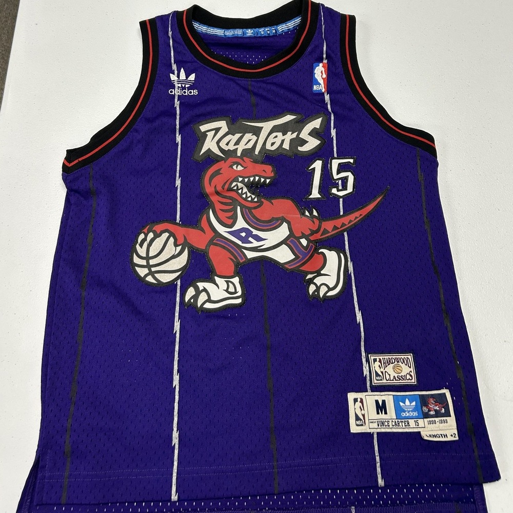 Adidas Basketball Jersey Mens M Purple Vince Carter Toronto Raptors 15 HWC